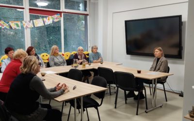 Spotkanie z psychologiem w Międzysąsiedzkim Klubie Seniora.