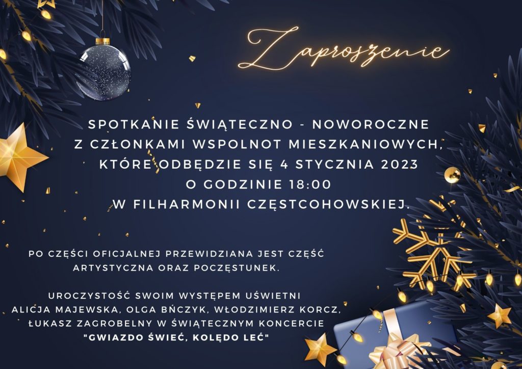 Fundacja Dla Rozwoju Klub Seniora Koncert Zaproszenie