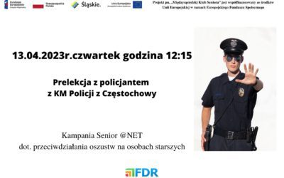 Mamy kwiecień i grafik dla Seniorów na 10-16.04.2023r.